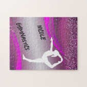 Gymnastics Girl Personalized Jigzaag Puzzle Legpuzzel (Horizontaal)