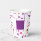 Gymnastics Girl Stars Birthday Party Papieren Bekers (Links)