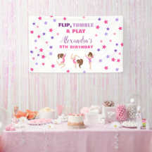 Gymnastics Girl Stars Birthday Party
