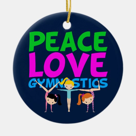 Gymnastics Girls Keramisch Ornament (Voorkant)