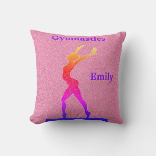 Gymnastics Girls Pink Glitter Kussen