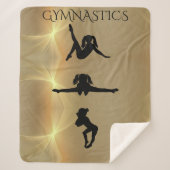 GYMNASTICS GIRL'S SHERPA BLANKET. SHERPA DEKEN (Voorkant)