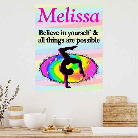 GYMNASTICS GOAL EN DREAMS POSTER (Keuken)