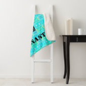 Gymnastics Green Abstract Girls Sherpa Blanket Sherpa Deken (In situ)