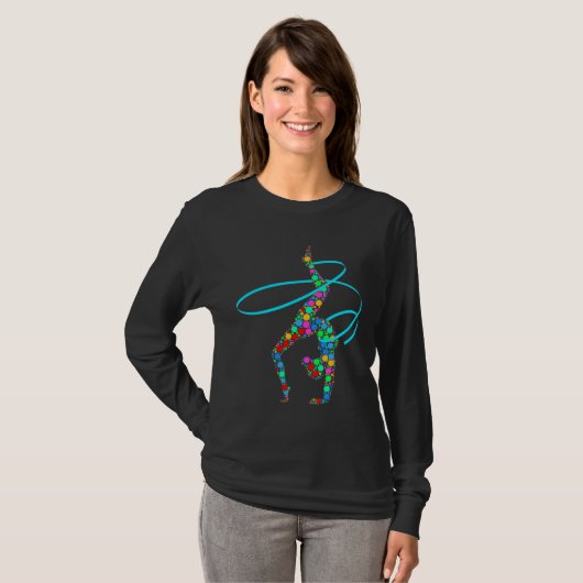 Gymnastics Gymnast aerobics acrobat Fan T-shirt (Voorkant volledig)