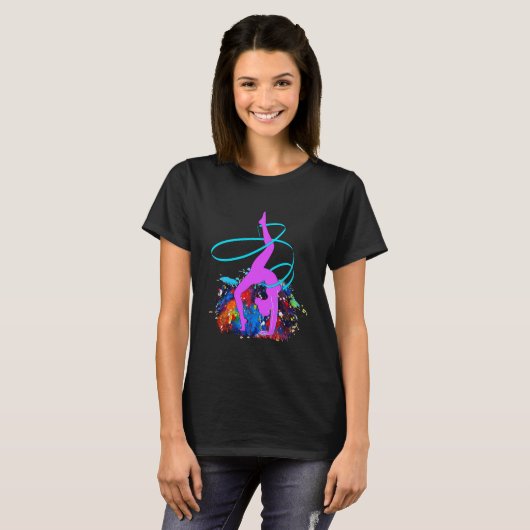 Gymnastics Gymnast aerobics acrobat Fan T-shirt (Voorkant volledig)