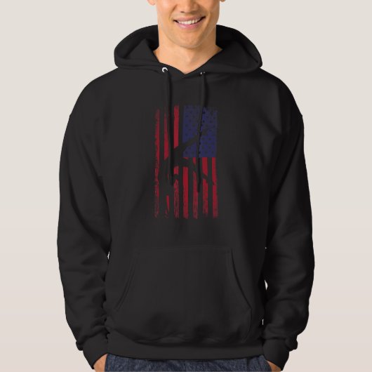 gymnastics gymnsatics US flag gymnastics coach spo Hoodie (Voorkant)
