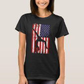 gymnastics gymnsatics US flag gymnastics coach spo T-shirt (Voorkant)