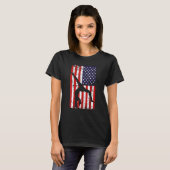 gymnastics gymnsatics US flag gymnastics coach spo T-shirt (Voorkant volledig)