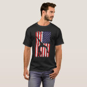 gymnastics gymnsatics US flag gymnastics coach spo T-shirt (Voorkant volledig)