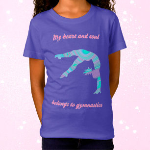 Gymnastics Heart and Soul Girls T-Shirt