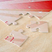 "GYMNASTICS" licht puzzels met gymnast. (Zijkant)