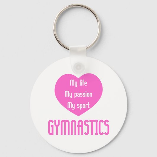 Gymnastics Life Passion Sport Sleutelhanger (Voorkant)