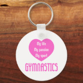 Gymnastics Life Passion Sport Sleutelhanger (Voorkant)
