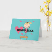 GYMNASTICS - Love Gymnastics Tshirts and Gifts Kaart (Gele Bloem)