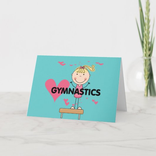 GYMNASTICS - Love Gymnastics Tshirts and Gifts Kaart (Voorkant)