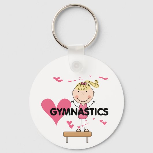 GYMNASTICS - Love Gymnastics Tshirts and Gifts Sleutelhanger (Voorkant)