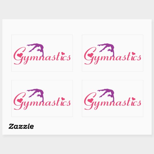 Gymnastics Love Sticker (Vel)