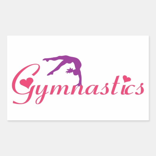 Gymnastics Love Sticker (Voorkant)