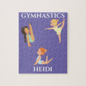 GYMNASTICS meisje's persoonlijke puzzel. Legpuzzel (Verticaal)