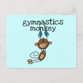 Gymnastics Monkey Briefkaart (Voorkant)
