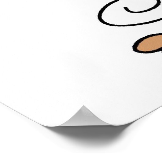 Gymnastics Monkey Poster (Hoek)