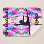 Gymnastics Multicolored Custom Sherpa Blanket Deken (Voorkant (horizontaal))