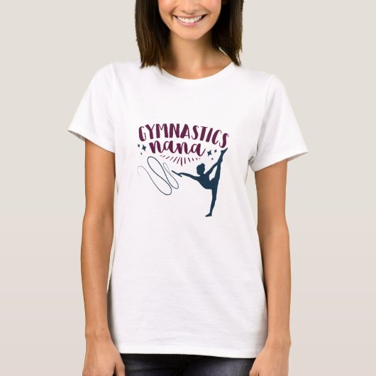 Gymnastics Nana Grandma of Gymnast T-shirt (Voorkant)