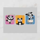 Gymnastics Pandas Briefkaart (Voorkant)