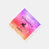 GYMNASTICS PARTIJ Persoonlijke Reeks van 50 NAPKIN Servet (Hoek)