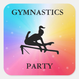 GYMNASTICS PARTIJSQUARE STICKERS