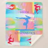 GYMNASTICS PASTEL CAMOUFLAGE BLANKET. SHERPA DEKEN (Voorkant)