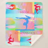 GYMNASTICS PASTEL CAMOUFLAGE BLANKET. SHERPA DEKEN (Voorkant)