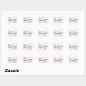 Gymnastics Peace Signs Ronde Sticker (Vel)