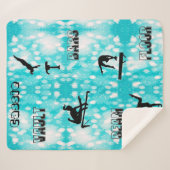 Gymnastics Personalized Sherpa Blanket Deken (Voorkant (horizontaal))