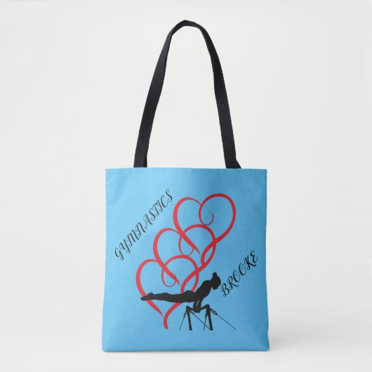 GYMNASTICS persoonlijke canvas tas. Tote Bag (Voorkant)