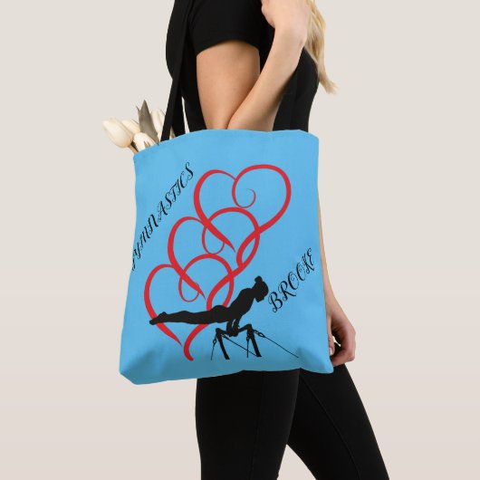 GYMNASTICS persoonlijke canvas tas. Tote Bag (Dichtbij)
