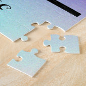 GYMNASTICS PUZZLE met gymnast & douanenaam. Legpuzzel (Zijkant)