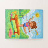 Gymnastics Puzzle | Young Gymnast Balance Beam Legpuzzel (Horizontaal)