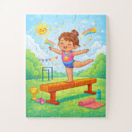 Gymnastics Puzzle | Young Gymnast Balance Beam Legpuzzel