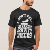 Gymnastics Random Gravity Checks Horse Vaulting T-shirt (Voorkant)