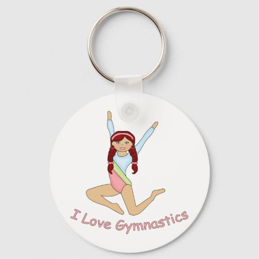 Gymnastics Redhead Sleutelhanger (Voorkant)