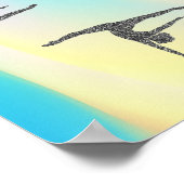 "GYMNASTICS" regenboog Jigzaag Puzzle Poster (Hoek)