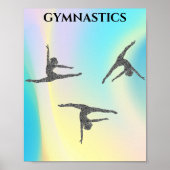 "GYMNASTICS" regenboog Jigzaag Puzzle Poster (Voorkant)