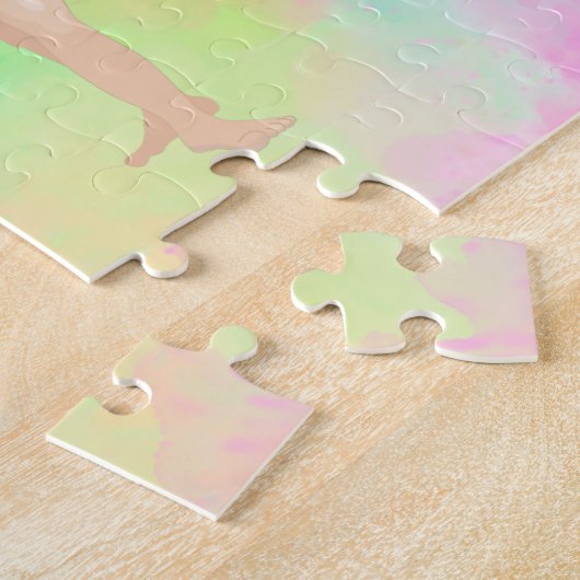 "GYMNASTICS" regenboog Legpuzzel (Zijkant)