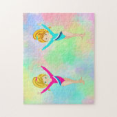 "GYMNASTICS" regenboog Legpuzzel (Verticaal)