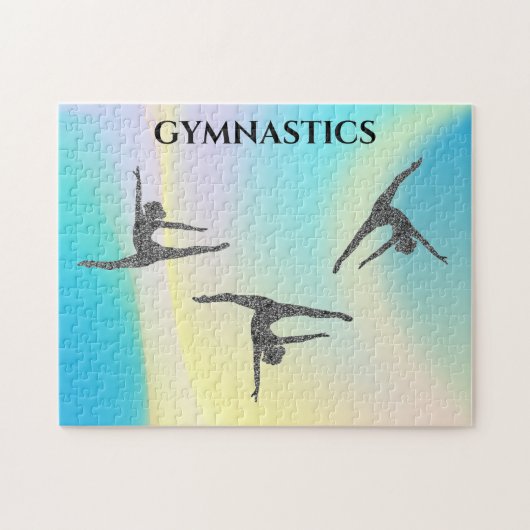 "GYMNASTICS" regenboog Legpuzzel (Horizontaal)