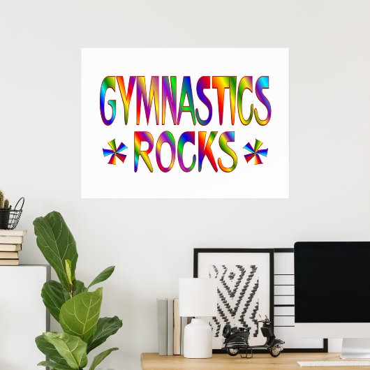 GYMNASTICS ROCKS POSTER (Thuiskantoor)