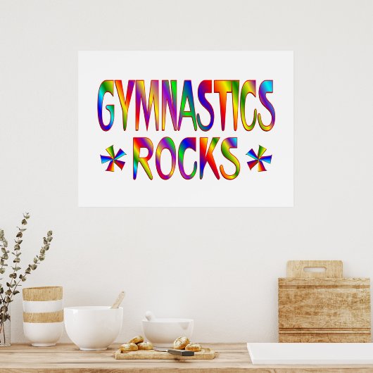 GYMNASTICS ROCKS POSTER (Keuken)