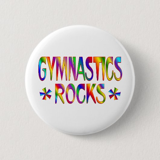GYMNASTICS ROCKS RONDE BUTTON 5,7 CM (Voorkant)